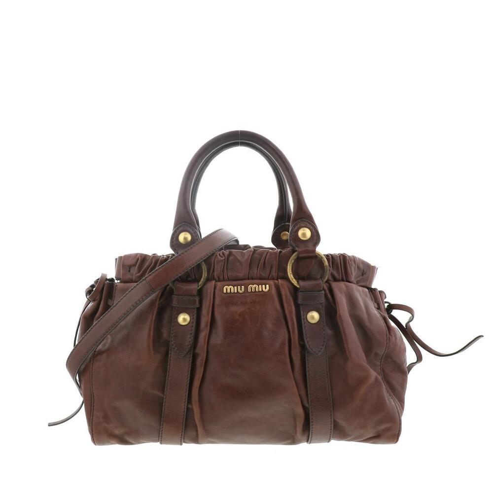 Miu Miu 2Way Handbag Brown